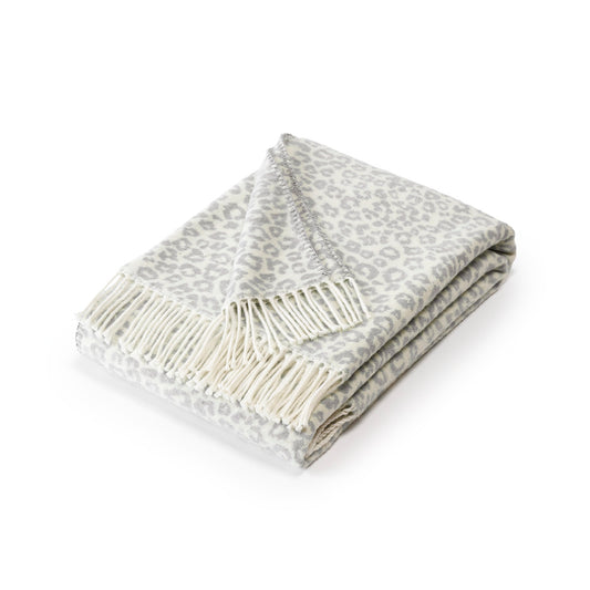 Woven plaid - Leopard Light grey