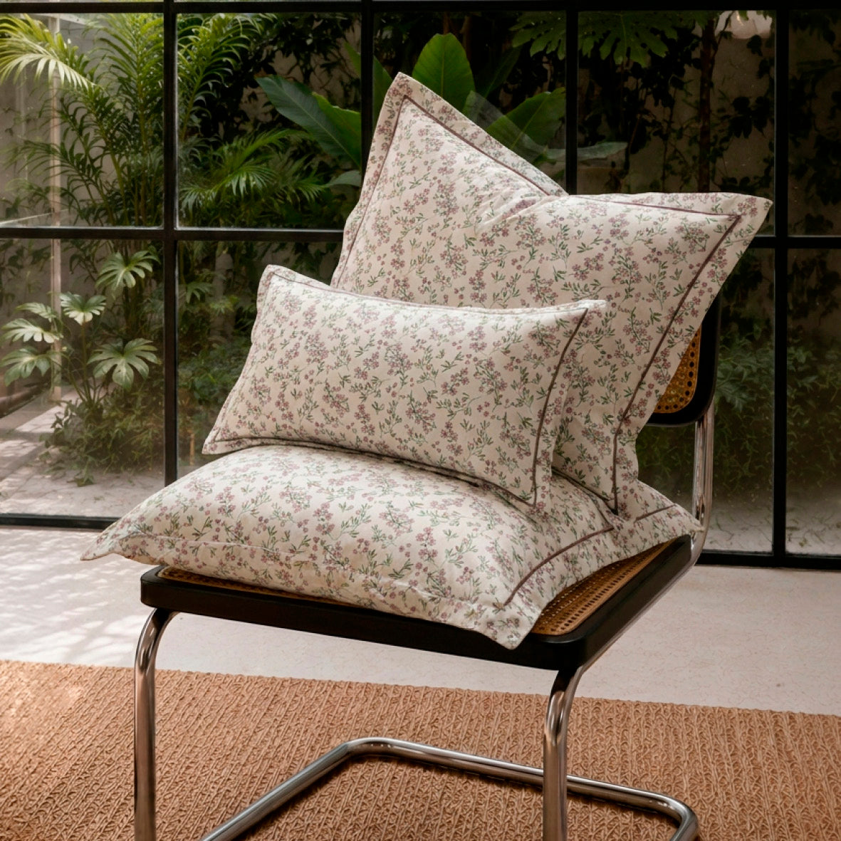 Pillowcase cotton satin - Brin de campagne Beige