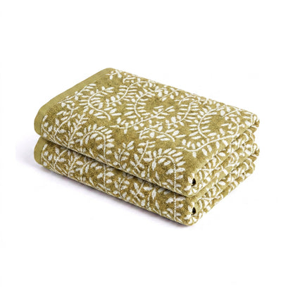 Bath towel combed cotton Jacquard YD - Souverain - 2 x (70 x 130 cm)