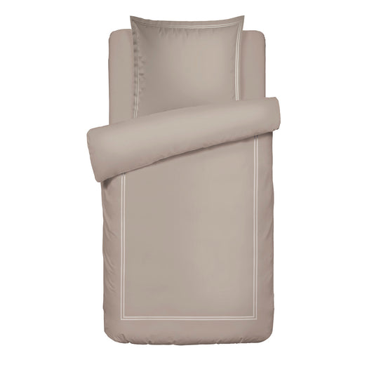Duvet cover and pillowcase(s) set - 100% cotton sateen TC200 - Nîmes - taupe