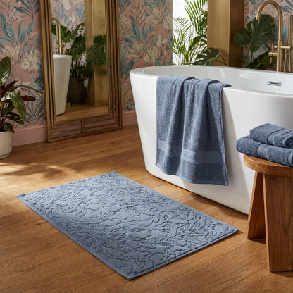 Complete bath linen set combed cotton - Azur