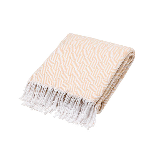 Woven plaid - Iris Taupe