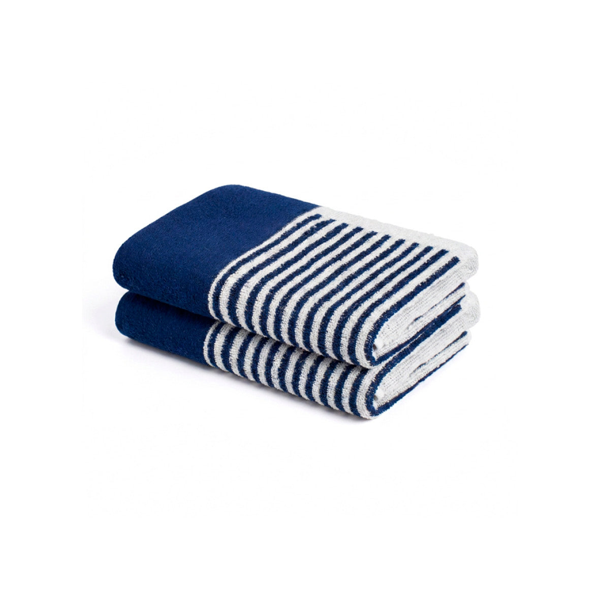 Guest towel combed cotton Jacquard YD - Amiral - 2 x (40 x 66 cm)