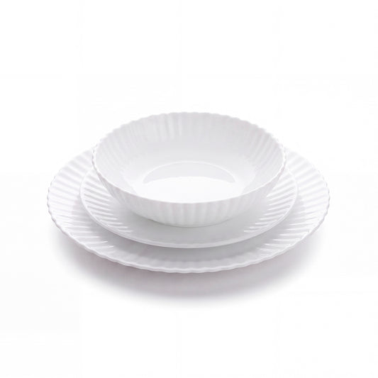 18-piece dinnerware set - Céleste White - Made in France Default Title