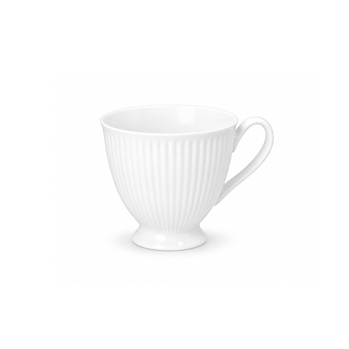 Set of 6 coffee cups - Lys White