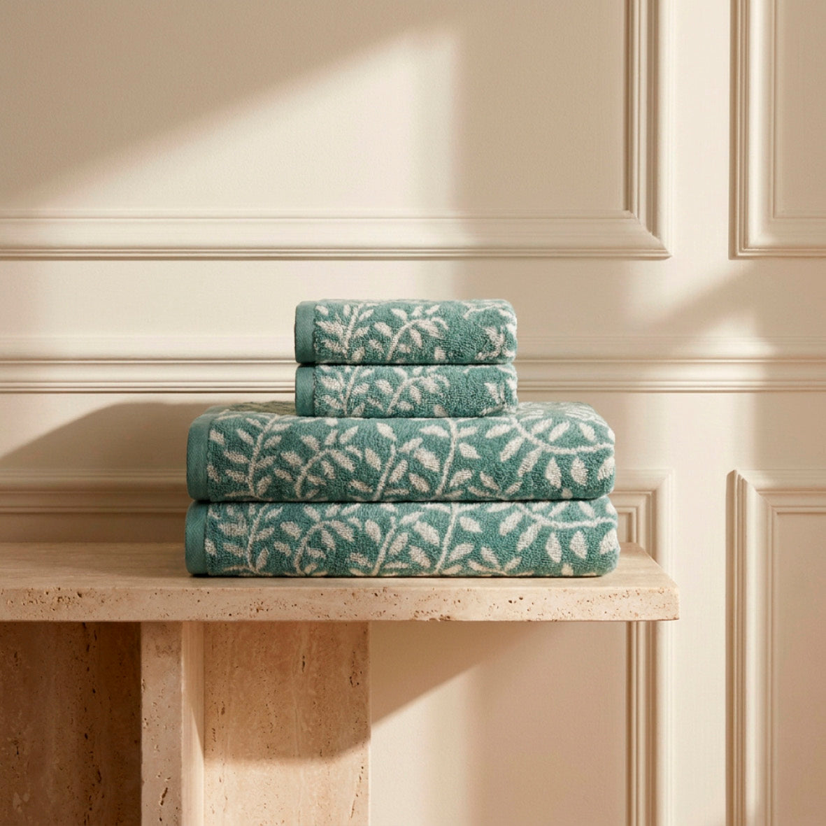Bath towel combed cotton Jacquard YD - Souverain - 100 x 150 cm
