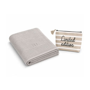 Set maxi bath towel + pouch