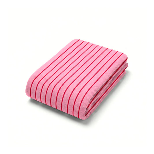 Beach towel cotton velvet - Auro Pink / Burgundy
