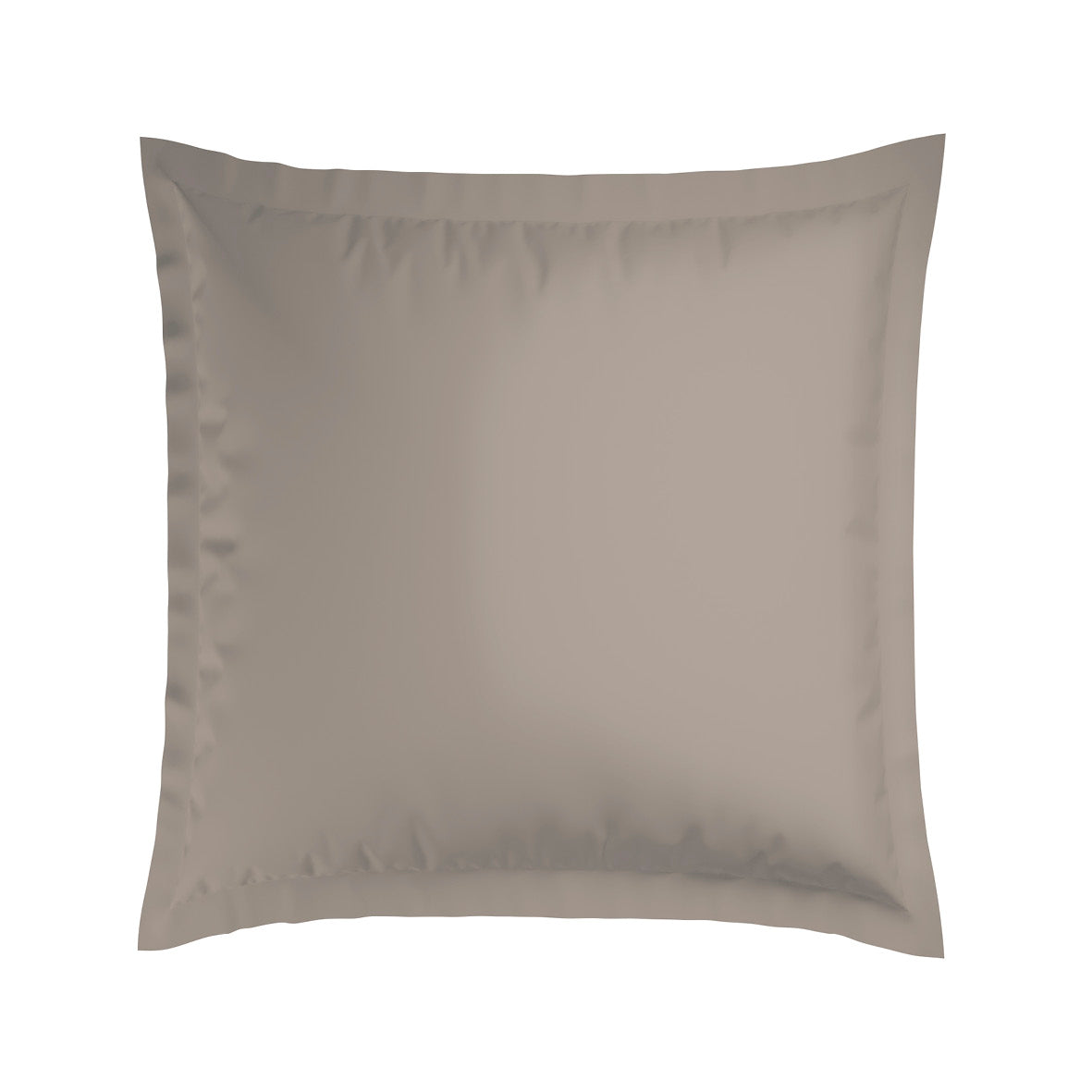 2 pillowcases - 100% cotton sateen TC200 - Nîmes - white / taupe