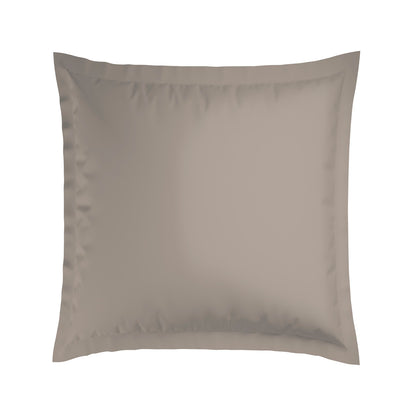 2 pillowcases - 100% cotton sateen TC200 - Nîmes - white / taupe