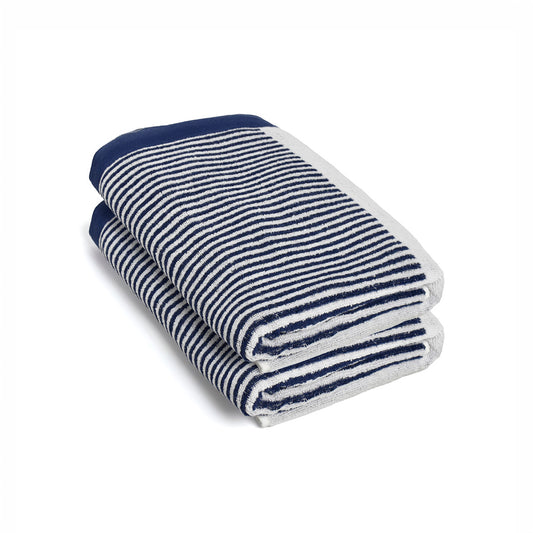 Bath towel combed cotton Jacquard YD - Océan - 2 x (70 x 140 cm)