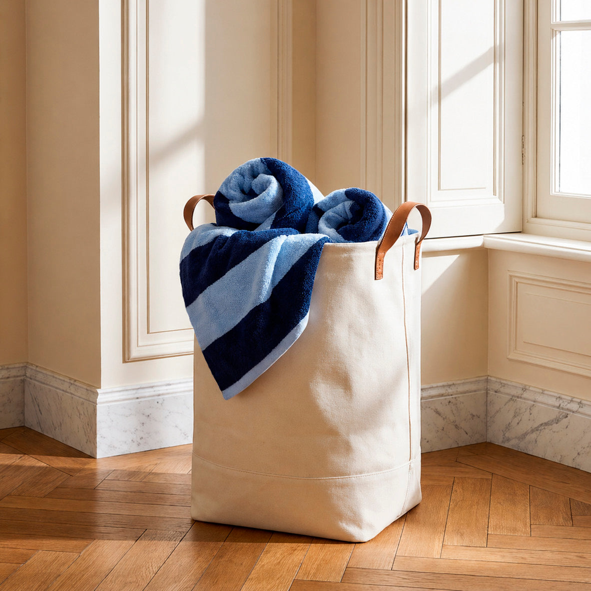 Hand towel cotton velvet - Lignage - 2 x (50 x 90 cm)