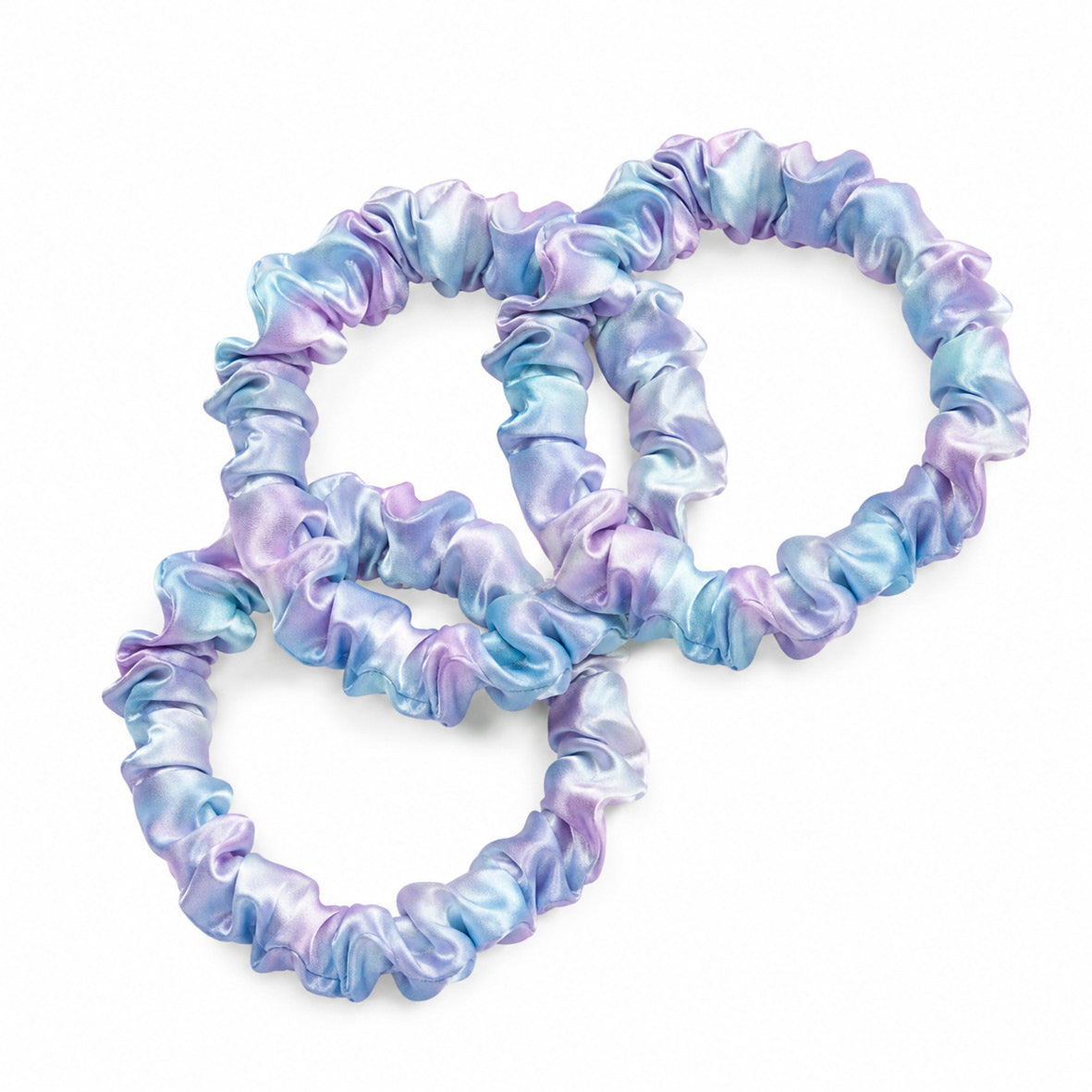 Set of 3 skinny scrunchies silk - Néora Dream - D 6 cm