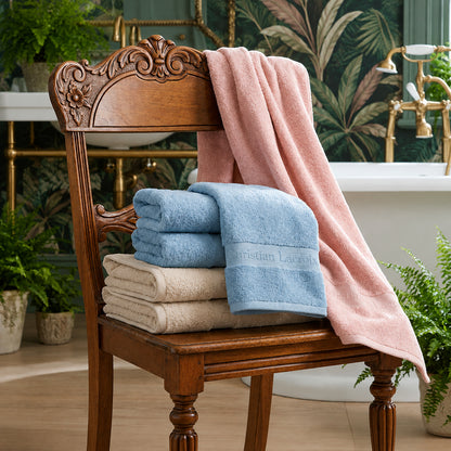 Complete bath linen set combed cotton - Azur
