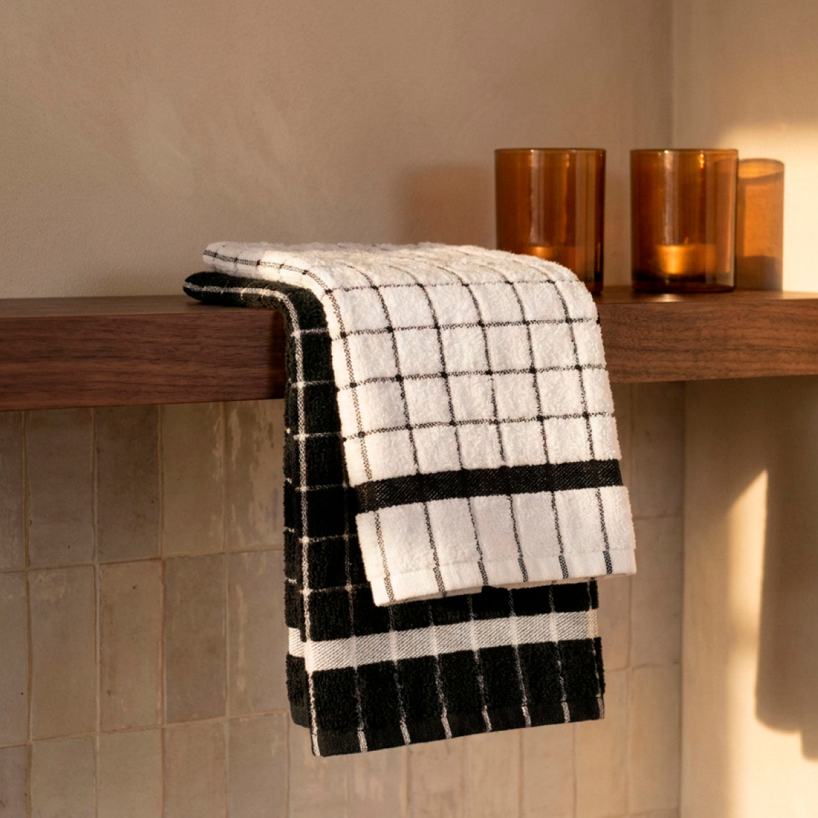 Kitchen towel combed cotton ZT - Terrasse - 4 x (45 x 70 cm)