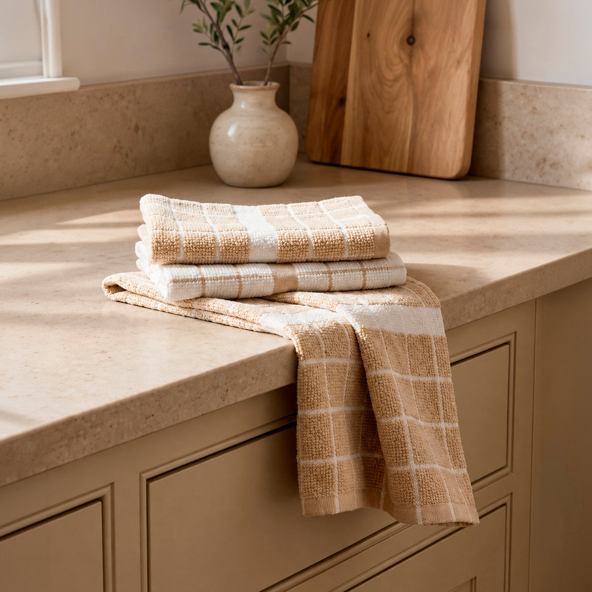 Kitchen towel combed cotton ZT - Maillon - 4 x (45 x 70 cm)