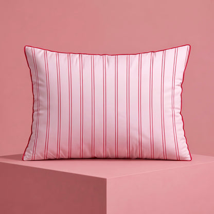 2 pillowcases - 100% cotton sateen TC200 - Silva - pink / red 2 x (50 x 70 cm)