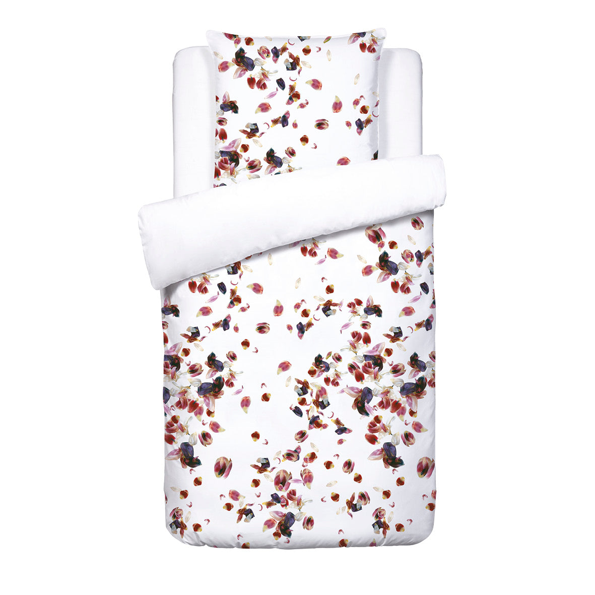 Duvet cover - 100% cotton sateen TC200 - Aurore - white