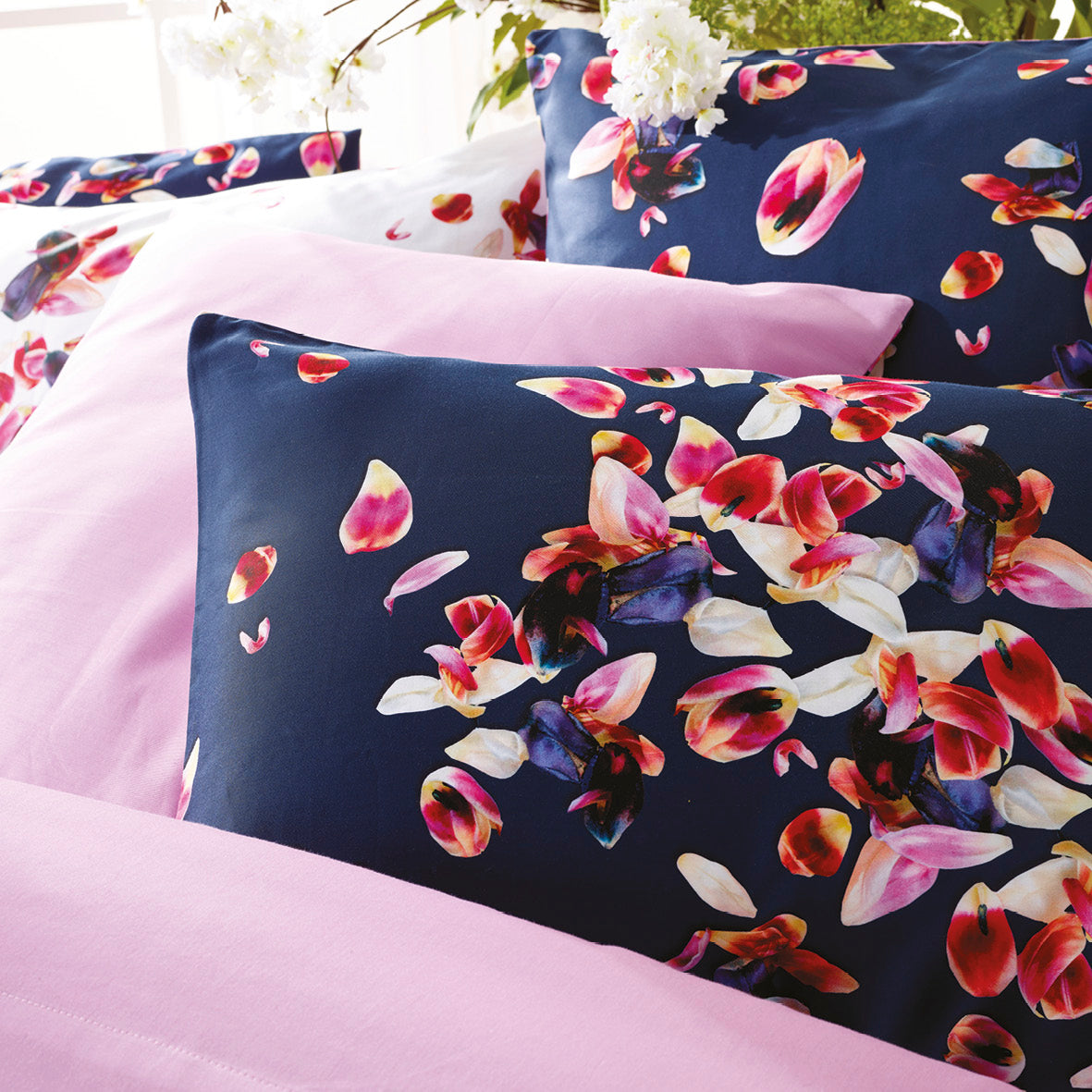 Pillowcase(s) cotton satin - Aurore Pink