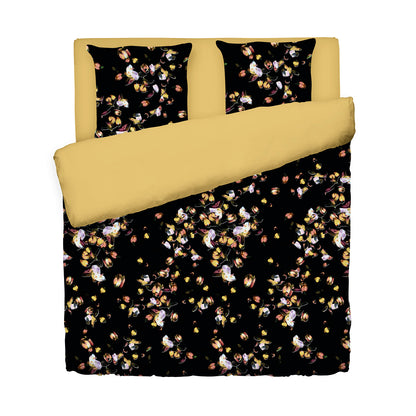 Duvet cover - 100% cotton sateen TC200 - Aurore - ochre 200 x 200 cm