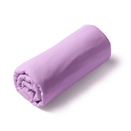 Fitted sheet - 100% cotton sateen TC200 - Uni - lavender