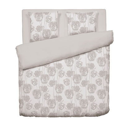 Duvet cover cotton satin - Lace Taupe 240 x 220 cm