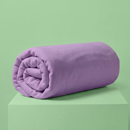 Fitted sheet - 100% cotton sateen TC200 - lavender