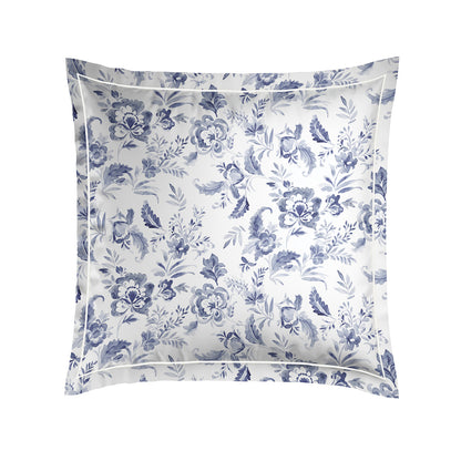 2 pillowcases - 100% cotton sateen TC200 - Porcelaine - white 2 x (63 x 63 cm)