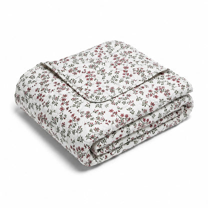 Bedspread - 100% cotton sateen TC200 - Coeur de prairie - beige 220 x 250 cm
