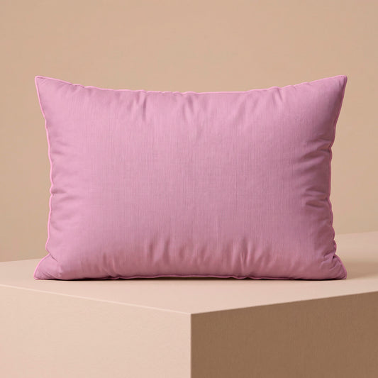 2 pillowcases - 100% cotton sateen TC200 - Pervenche - bubblegum / pink 2 x (50 x 70 cm)