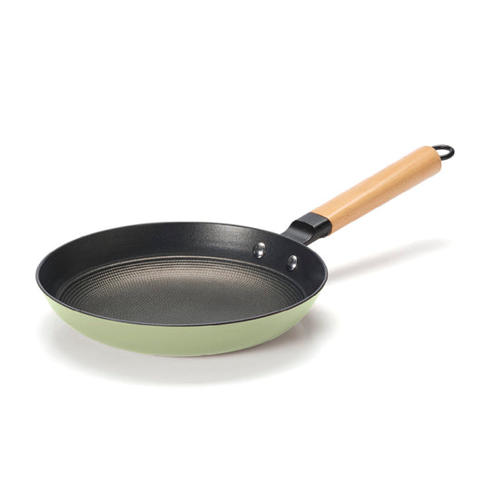 Honeycomb ceramic cast iron frypan - green - 28 cm