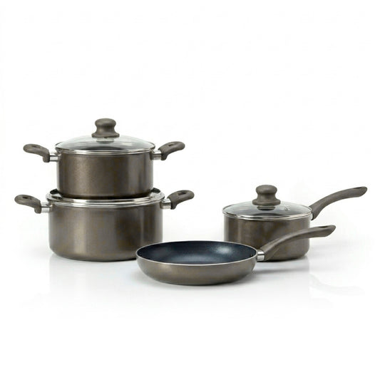 Cookware set 7 pieces Terra ceramic - aluminium - Bronze