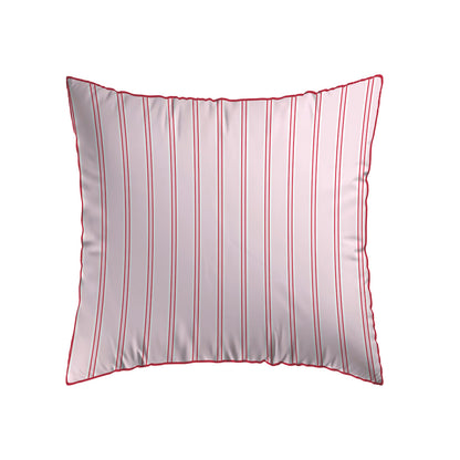 2 pillowcases - 100% cotton sateen TC200 - Naïa - pink / red 2 x (63 x 63 cm)