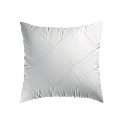 2 pillowcases - 100% cotton sateen TC200 - Camélia - white 2 x (63 x 63 cm)