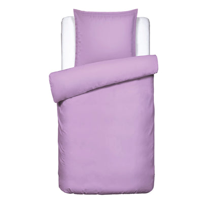 Duvet cover and pillowcase(s) set - 100% cotton sateen TC200 - Uni - lavender 140 x 200 cm + 63 x 63 cm