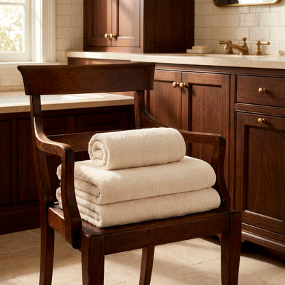 Complete bath linen set combed cotton LT - Lagon - 14 pieces