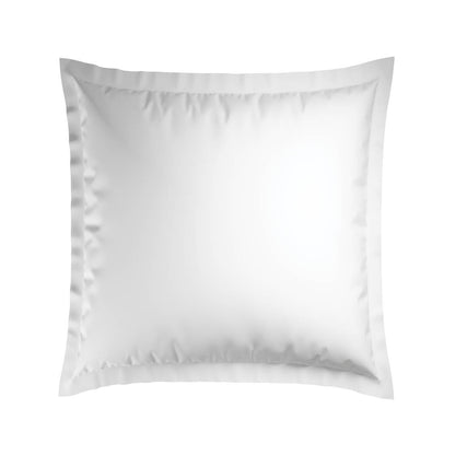 2 pillowcases - 100% cotton sateen TC200 - Megève - taupe / white