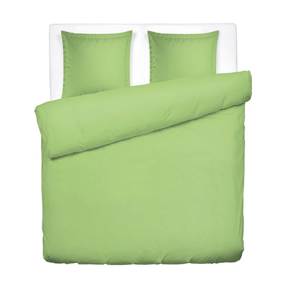 Duvet cover and pillowcase(s) set - 100% cotton sateen TC200 - Uni - nile green