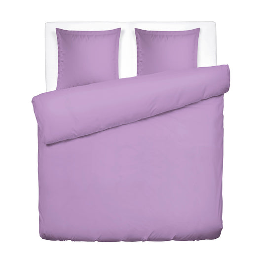 Duvet cover and pillowcase(s) set - 100% cotton sateen TC200 - uni - lavender