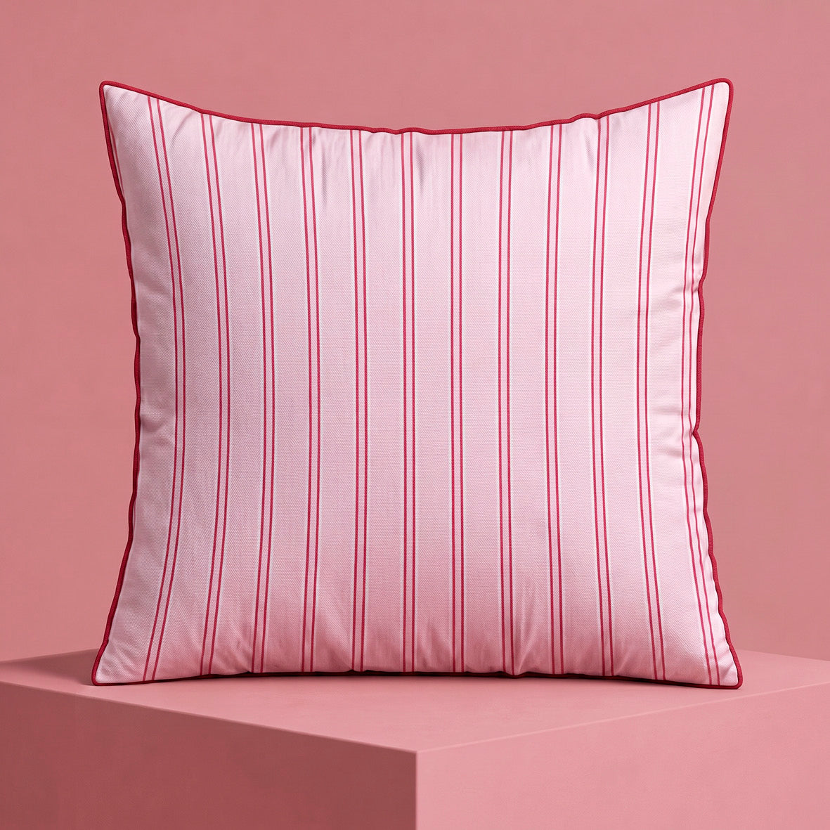 2 pillowcases - 100% cotton sateen TC200 - Silva - pink / red 2 x (63 x 63 cm)