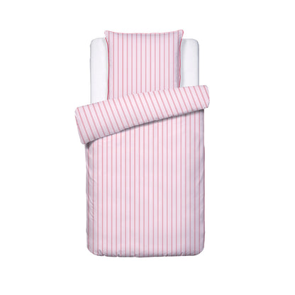 Duvet cover and pillowcase(s) set - 100% cotton sateen TC200 - Naïa - pink / red