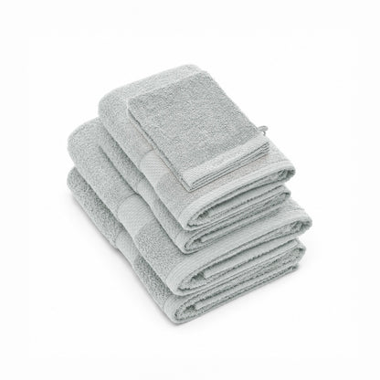 Complete bath linen set combed cotton - Brise Mint