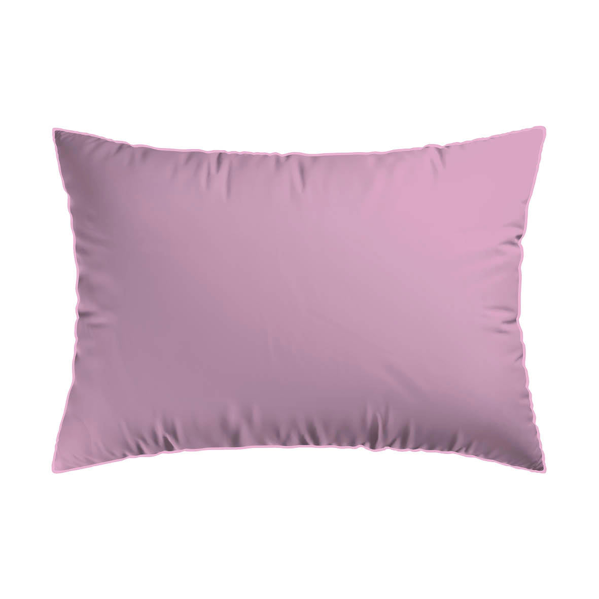2 pillowcases - 100% cotton sateen TC200 - Pervenche - bubblegum / pink 2 x (50 x 70 cm)