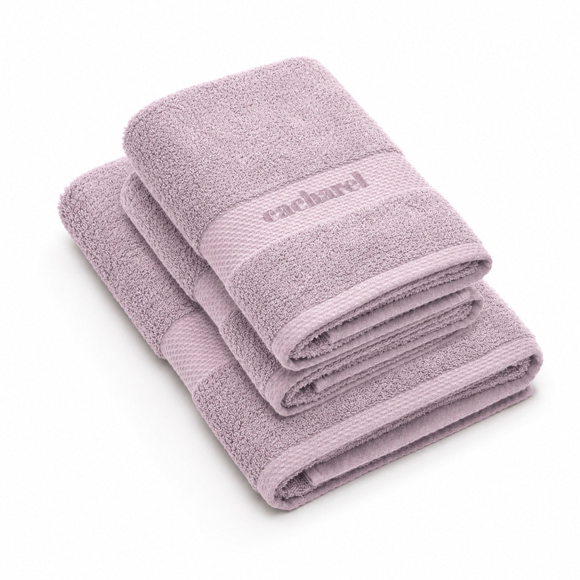 Hand towel + bath towel combed cotton - Brise - 2 x (50 x 100 cm) + 2 x (70 x 140 cm) Lila