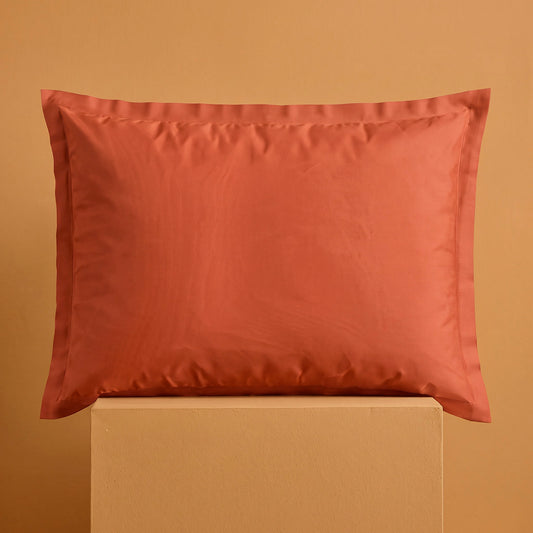 2 pillowcases - 100% cotton sateen TC200 - Chorégraphie sauvage - spicy pumpkin / multicolor 2 x (50 x 70 cm)