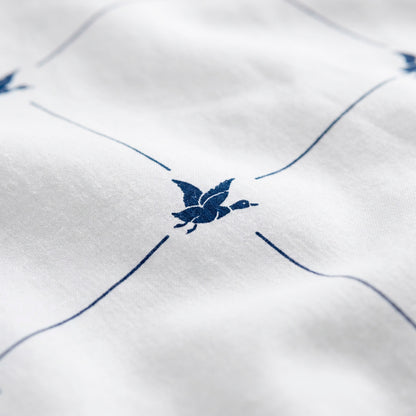 Bolster case cotton satin - Ligne atlantique Blue / White