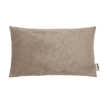 Decorative corduroy cushion cover - Uni - taupe 30 x 50 cm