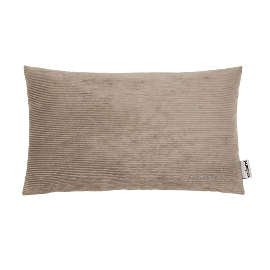Decorative corduroy cushion cover - Uni - taupe 30 x 50 cm