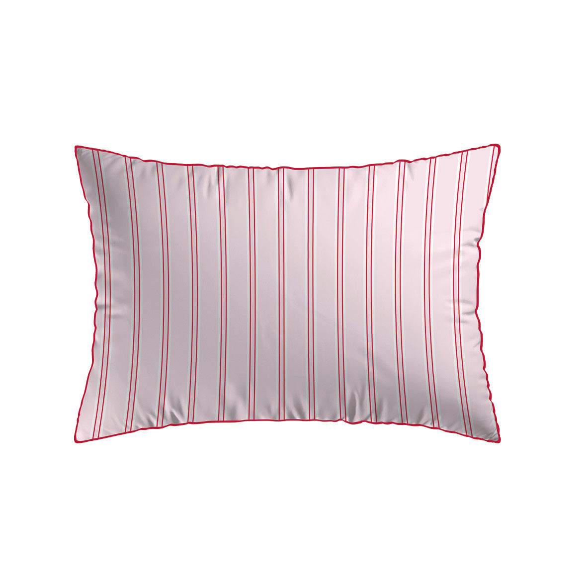 2 pillowcases - 100% cotton sateen TC200 - Naïa - pink / red 2 x (50 x 70 cm)