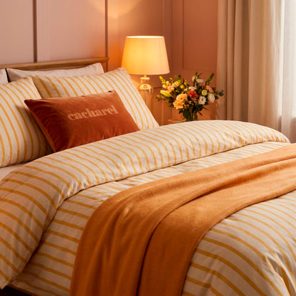 2 pillowcases - 100% cotton sateen TC200 - Linéa - yellow